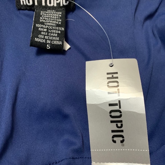 Hot Topic Navy Polka Dot Tank Top - Picture 6 of 8